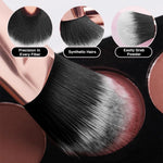 MAYCREATE Makeup Brush Set Professional 16PCS with Storage Pouch Brush Sets in Makeup Premium Makeup Brushes Kit with Eyebrow Razor & Sponge Puff for Beginners Makeup Artists Students (Pink)