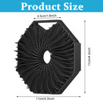 MAYCREATE Silicone Body Scrubber for Sensitive Skin with Soft Massage Bristles | 3PCS Gentle Black Exfoliating Pad