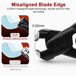 MAYCREATE Nail Cutter For Men Heavy Duty Stainless Steel Toenail Fingernail No Splash Trimmer With Catcher Nail Clipper for Thick Nail Toeail Clipper Portable Nail Clipper, White