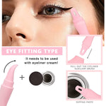 MAYCREATE Mascara Eyelash Shield Applicator Guard Tool, 3 in 1 Reusable Silicone Auxiliary Eyeliner Eyelash Guide Mask Scraper Makeup Tool for Beginners - Pink
