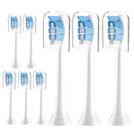 HANNEA 8 Pack Replacement Brush Heads Compatible with Philips - Toothbrush Heads for DiamondClean, Protectiveclean HX6100/hx9003 HealthyWhite, EasyClean, Gum Health