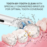 MAYCREATE Replacement Brush Heads for Oral B Electric Toothbrush featuring 16° Cross Action Bristles Pack of 8 | White Nylon