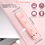 MAYCREATE Electric Shaver for Women 2 In 1 Dual Head Electric Razor USB Cordless Hair Trimmer Shaver IPX7 Waterproof Wet & Dry Use Painless Bikini Trimmer for Bikini Lines, Face Hair, Legs, Under Arm