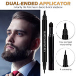 MAYCREATE Beard Pencil for Styling with Dual Tip 2 in 1 Filler Powder | Waterproof for Men