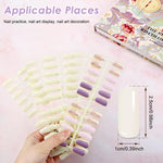 MAYCREATE Nail Color Chart Display Book with 120 False Nail Tips for Salon and Home Use | Hard Cover Organizer for Gel and Acrylic Swatches