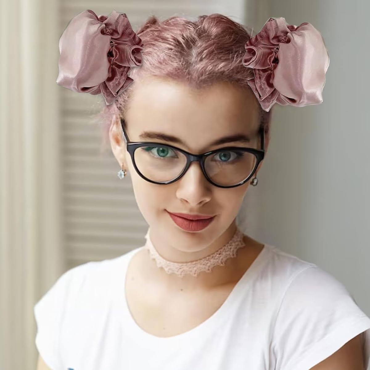 MAYCREATE 2Sets Satin Heatless Hair Curler, Hair Rollers for Heatless Curls with Hair Caps, Soft Curling Rod Headband for Long Hair Can Sleep in Overnight, DIY Hairstyling Tools