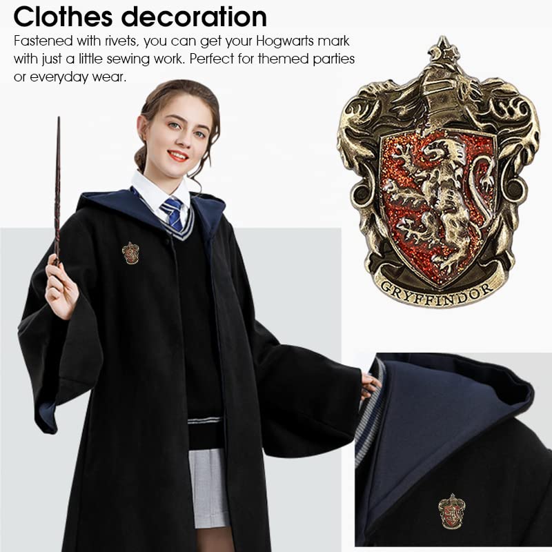 MAYCREATE Cosplay Gryffindor Badge Made with Zinc Alloy Brooch for Halloween Costume Accessory,Boy & Girl,Kids Gift Toy