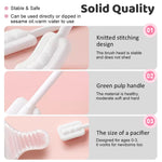 MAYCREATE 30 Count Disposable Oral Cleaning Sponge Swab Stick for Kids Adult Wet Dry Use Medical Sponge Individual Packing Cleaning Sponge Swab for Tooth Cleaning Oral Care