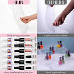 MAYCREATE Organizer Case for Makeup and Nail Polish with 48 Compartments and Clear Double Sided Lids