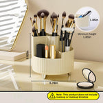 MAYCREATE Makeup Organizer Box for Vanity with 360° Rotating Design and 14.7×14.3 cm Size | ABS Storage for Women