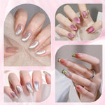 MAYCREATE Nail Magnet Set for Cat Eye Gel Polish with 5 in 1 Wand | Pink Nail Art Tool