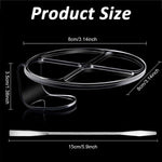 MAYCREATE Hand Makeup Spatula Mixing Palette Set for Artists with 4 Grid Acrylic Design | Includes Double Head Blender Stick