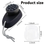 MAYCREATE Facial Cleansing Brush for Deep Skin Care with Dual Sided Silicone and Microfiber Bristles