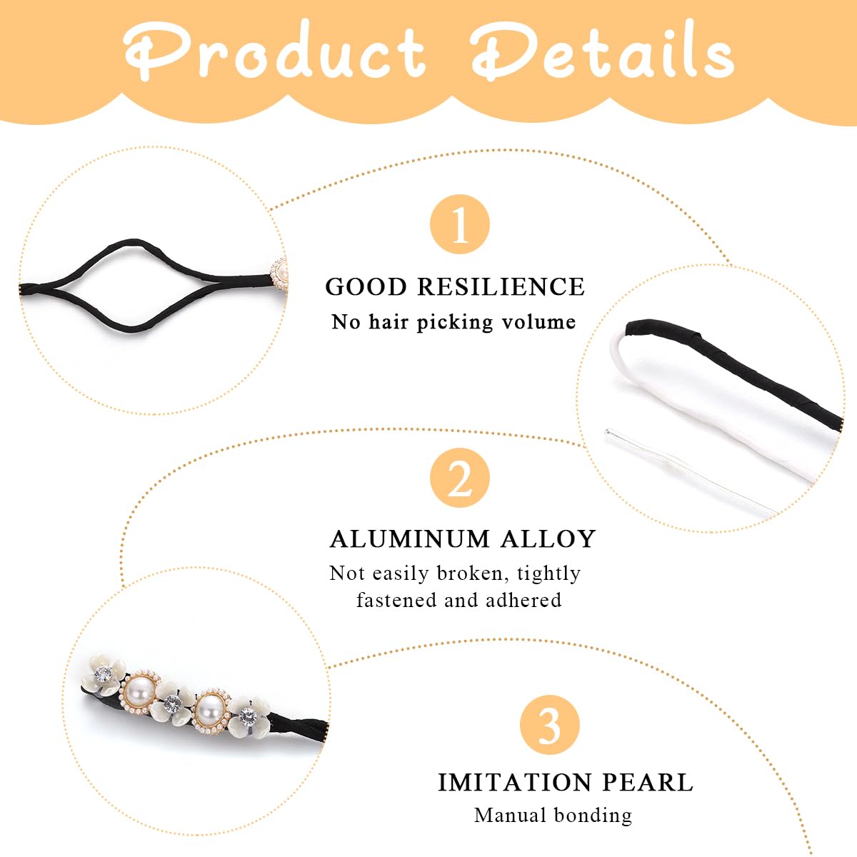 MAYCREATE 4pcs Hair Bun Maker for Hair Flower Pearl Easy Twister Hair Bun Shaper Stylish Rhinestone Twist Hair Bun Accessories for Women Girls Daily, Party, Wedding