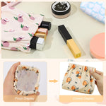 MAYCREATE 3pcs Small Pouches for Women, Mini Cosmetic Makeup Pouch for Girls, Stylish Prints Lipstick Coin Pouch, Squeeze Open Jewelry Storage Bag Hair Accessories Organizer