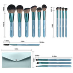 MAYCREATE Makeup Brush Set Professional 14 Pcs Premium Make Up Blushes Set with Foundation Brush and Pouch Soft Bristles Brush Sets in Makeup for Beginners Makeup Artists Students
