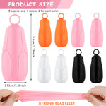 MAYCREATE Elastic Sleeves for Travel Bottles 8 Pack with Secure Seal Technology | Reusable Silicone Covers for Leak Proof Toiletry Storage