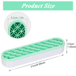 MAYCREATE Silicone Makeup Brush Holder Organizer Multi Slots Desktop Makeup Brushes Storage Stand Make Up Brush Drying Holder for Dressing Table - Green, Space Saving