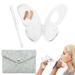 MAYCREATE Makeup Mixing Palette for Foundation and Lip Colors featuring Folding Butterfly Shape and Acrylic Design