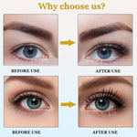 MAYCREATE 2 Pairs Reusable 3D False Eyelashes Long Natural Look Self-Adhesive Eyelashes Magnetic and Waterproof Fake Eyelashes For Girls Women (09 Natural) Black