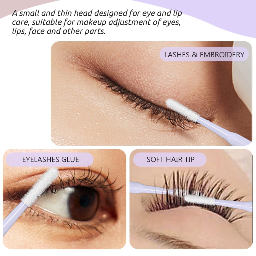 MAYCREATE Cotton Swabs for Makeup Removal with Fine Tip Precision 100 Count | Eyeliner Fixing