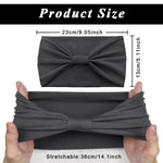 MAYCREATE Wide Headband for Women featuring 9×7 in Stretch Fit and 3 Cotton Colors | Yoga & Fitness