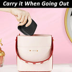 MAYCREATE Mini Lipstick Pouch Cosmetic Bags for Women, Cute Makeup Pouches for Women, 3.9''x3.9'' Small Coin Purse, Waterproof Zipper Travel Makeup Organizer Pouch with Handstrap