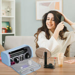 MAYCREATE Hair Dryer Organizer Bag for Dyson Airwrap Travel Bag Carry Bag with 5 Compartments Travel Hair Styling Tool Bag for Hair Dryer, Curling Barrels, Hair Styling Attachments, Hair Brushes