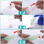 MAYCREATE 50pcs Clear Lip Gloss Tubes Set, 10ml Empty Lip Balm Containers with Caps, Syringes & Labels Kit, Plastic Soft Squeeze Tubes for DIY Cosmetic Sample Pigment Powder (Sample Not Included)