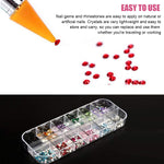 MAYCREATE Nail Art Kit for Girls with 2400 Colorful Rhinestones and Pickup Tools | DIY Manicure Decoration