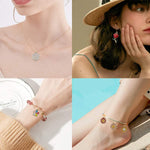 MAYCREATE DIY Pendant Charms for Jewelry Making featuring Hanging Hole Design and 50pcs Zinc Alloy Set