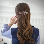 MAYCREATE Spring Hair Clip for Women Stylish Rhinestone Hairpin Hair Barrettes French Crystal Flower Hair Pin Decorative Hair Accessories for Women Girls Gift