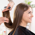 MAYCREATE Professional Hair Cutting Barber Scissors Kit - 6.7 Inch Hairdressing Scissors with 3 Combs, Haircut Cloak and Hair Clips Hairdresser for Men and Women ( 9Pcs)