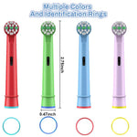 MAYCREATE Kids Toothbrush Heads 4 Pack Compatible with Oral B featuring Soft DuPont Bristles for Gentle Cleaning