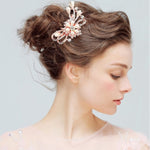 MAYCREATE Comb Hair Pins Faux Pearl Hair Clip for Women Fancy Crystal Bridal Hair Bun Accessories For Women Girls Side Hairpins Comb Clips For Hair Gift Multi