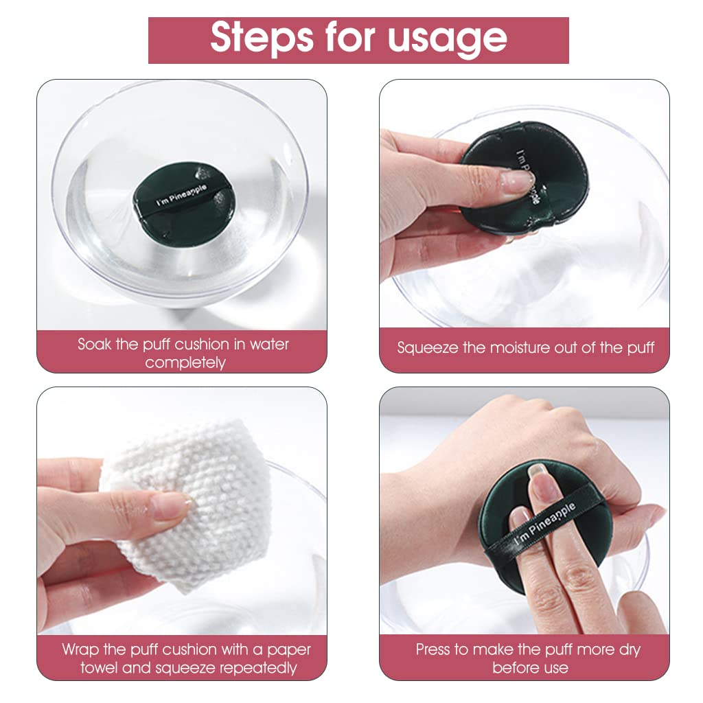 MAYCREATE Makeup Sponge Set for Liquid Foundation and Powder featuring Wet & Dry Dual Use | 14PCS Latex-Free Pink Puffs