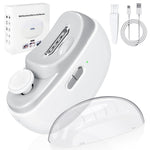 MAYCREATE Electric Nail Clipper with LED, USB 2 in 1 Electric Nail Clipper Nail File with 2 Speeds Anti-Splash Electric Nail Trimmer with Nail Dust Bin Safe Electric Nail Clipper for Baby