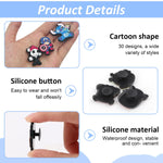 MAYCREATE 12Pcs Clog Shoe Charms Cute Cartoon Character Series Shoe Charms Assorted Rubber Shoe Charms Flat Rubber Shoe Charms Reuseable Casual Clogs DIY Decoration Charms Kids Clogs Charms