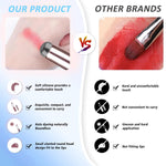 MAYCREATE Silicone Lip Applicator, 2 In 1 Lipstick Brush Lip Balm Applicator & Concealer Brush, Double-Ended Travel Silicone Lip Brush for Lipstick, Lip Gloss, Foundation
