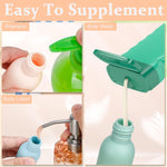 MAYCREATE Travel Bottles for Toiletries with Leak-Proof 4 in 1 Design and 50ml PP Case | Compact Refillable Set