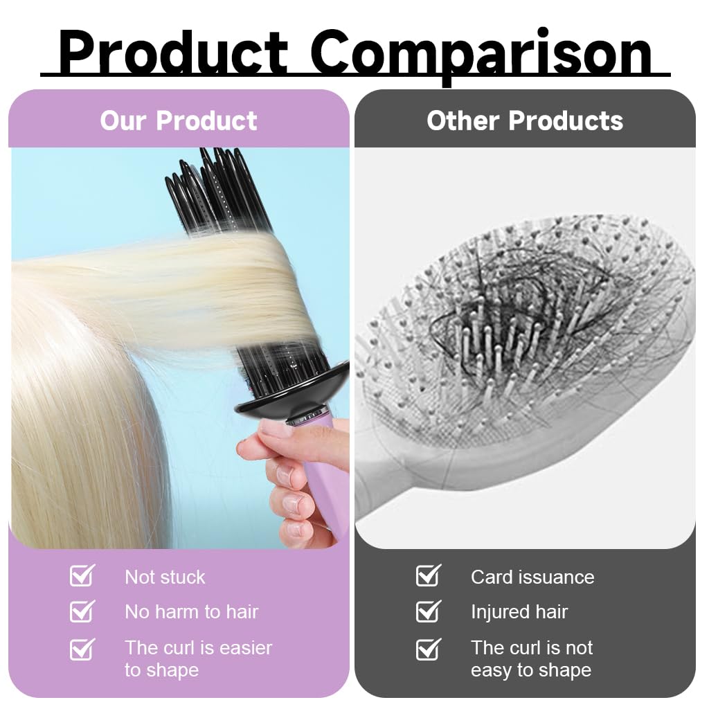 MAYCREATE Hair Roller Comb for Effortless Curls with 25cm Multi Stick Structure | ABS Heat Resistant Styling Tool