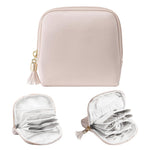 MAYCREATE® Jewellery Organisers Pouch Small Travel Jewelry Case with Zipper Velvet Jewelry Organizer Storage Bag for Bracelet,Rings, Earring