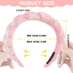 MAYCREATE Spa Headband for Makeup and Skincare featuring Soft Sponge Design in Pink | Non Slip Hair Hoop for Women and Girls