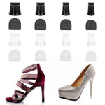 MAYCREATE High Heel Protectors for Walking on Grass with Antislip Base 8 Pairs 4 Sizes | PVC Heel Caps