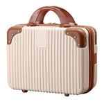 MAYCREATE Makeup Bag for Travel with 30x22x15cm Hard Shell Waterproof Zip-Up Case | 14 Inch Carry-On