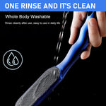 MAYCREATE Foot File for Callus Removal with Ergonomic Long Handle and Nanoglass Surface | Gentle Exfoliation for Smooth Feet