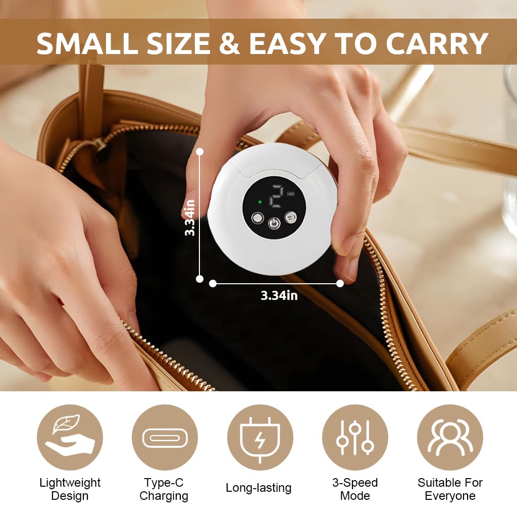 MAYCREATE Electric Nail Clipper with LED 2 IN 1 Nail Clipper& Nail Filer, 2 Speeds Adjustable USB Rechargeable Electric Nail Clipper Nail File, Safe Nail Clipper for Kids Elders Adults