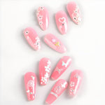 MAYCREATE® 30 Sheet Mini Flower Nail Decal Stickers Self-Adhesive Nail Art Decal Stickers Decorative Nail Decals Little White Flower French Nail Decals Craft Charm Stickers