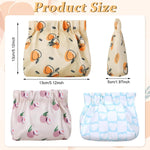 MAYCREATE 3pcs Small Pouches for Women, Mini Cosmetic Makeup Pouch for Girls, Stylish Prints Lipstick Coin Pouch, Squeeze Open Jewelry Storage Bag Hair Accessories Organizer