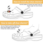 MAYCREATE 12Pcs Clog Shoe Charms Cute Cartoon Character Series Shoe Charms Assorted Rubber Shoe Charms Flat Rubber Shoe Charms Reuseable Casual Clogs DIY Decoration Charms Kids Clogs Charms